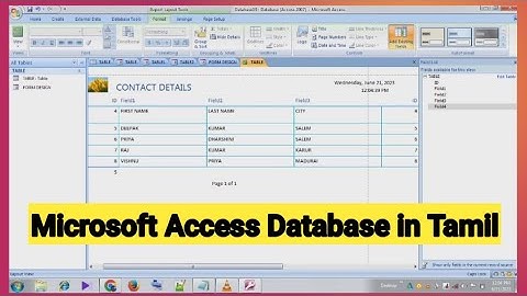 Microsoft Access Database Explained in Tamil | Unit 5 | New Syllabus | COA Class