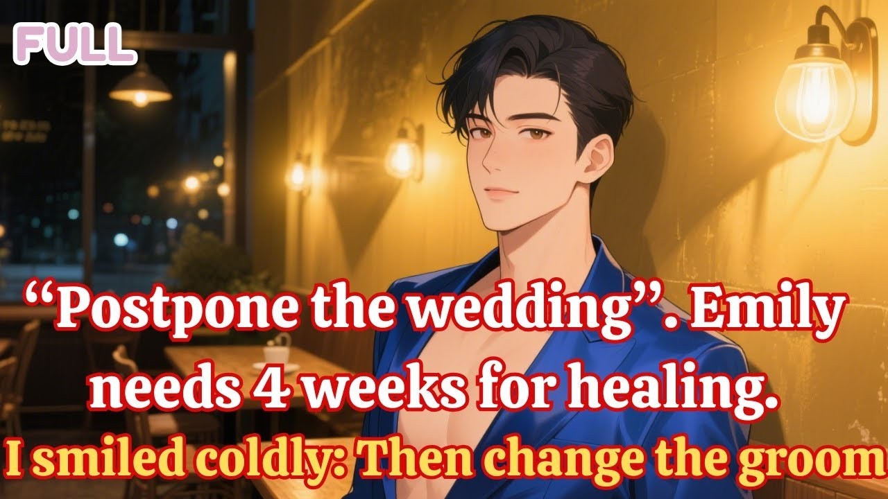 Postpone the wedding  Emily needs 4 weeks for healing ” I smiled coldly “Then change the groom