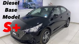 Hyundai Verna splus diesel base model | Hyundai Verna s+ 2021 | black verna 2021