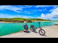 海鮮丼のネタを仕入れに、自転車で釣りに行く男。