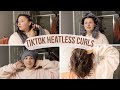 VLOGMAS DAY 18: trying the tiktok famous heatless curls with leggings!