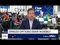 Options Action: SpaceX options soar in debut
