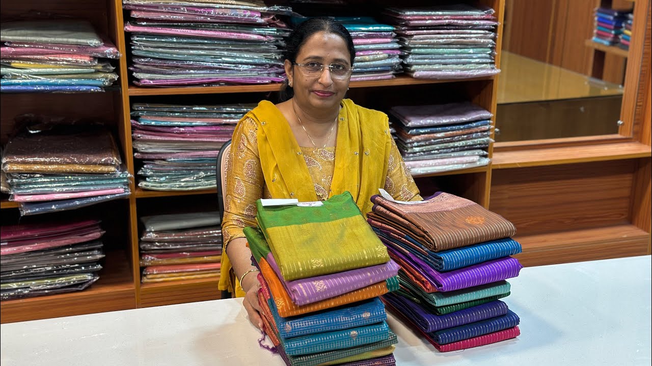 !! OFFER SALE !! Party Wear semi Kancheepuram Sarees- WhatsApp to order 9074244276