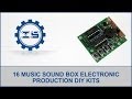16 music sound box electronic production diy kits