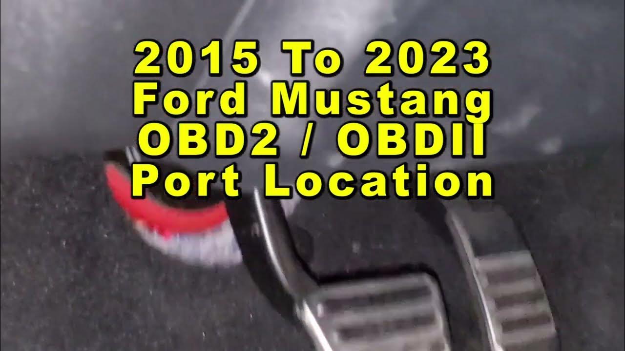 Ford Mustang OBD2 OBDII Onboard Diagnostics Port Connector Location