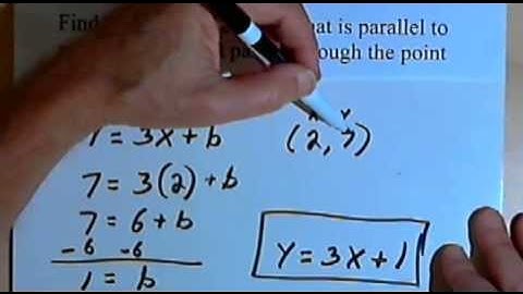 Equation of a Line Parallel to a Given Line and Passing Through a Given Point 127-4.25