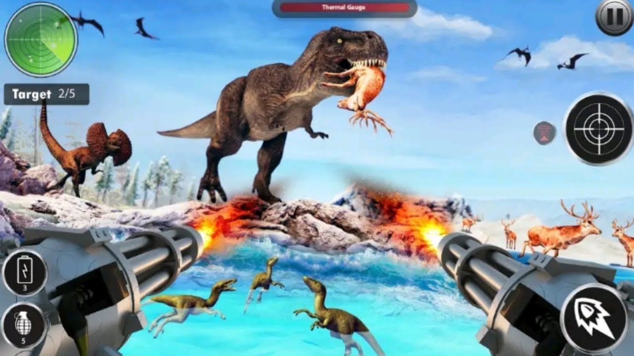Wild Dinosaur Hunting Games - Dino Hunter Game Offline # Android Gameplay # Wild Animals Hunter