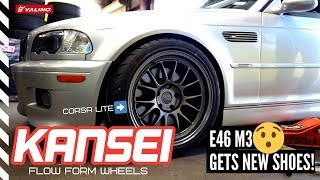 E46 M3 Gets a set of Flow Form Wheels!!