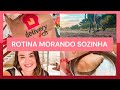 ROTINA MORANDO SOZINHA | CURSO ONLINE, CAMINHADA, SALADA CAESER, ORGANIZAÇÃO DA CASA e mais! No