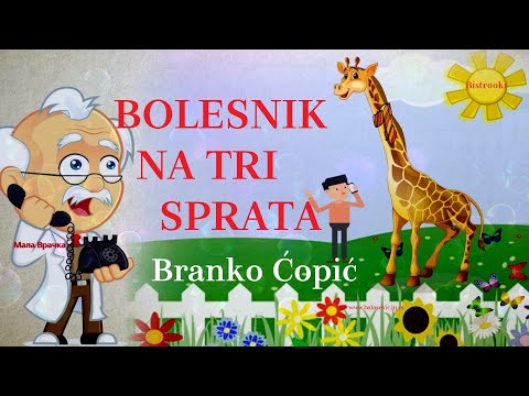 Branko Ćopić – BOLESNIK NA TRI SPRATA / Recitacija, Tekst pesme