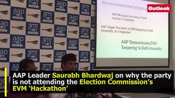 AAP Leader Saurabh Bhardwaj on why the party is not attending the EC EVM ‘Hackathon’
