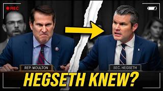 Seth Moulton EXPOSES Hegseth s SECRET Signal Leak His Answer STUNS Congress