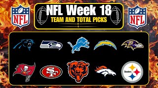 NFL Week 18 Picks! NFL Picks & Predictions 2025