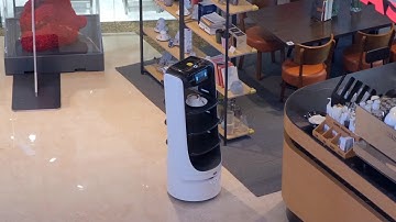 Coffee shops delivery robot reataurant waiter star