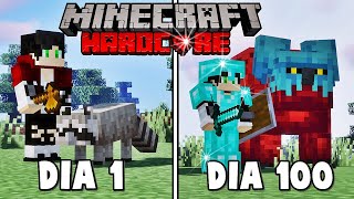 SOBREVIVI 100 Dias capturando ANIMAIS SELVAGENS no Minecraft.