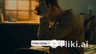 A Boy Crying For His Break Up