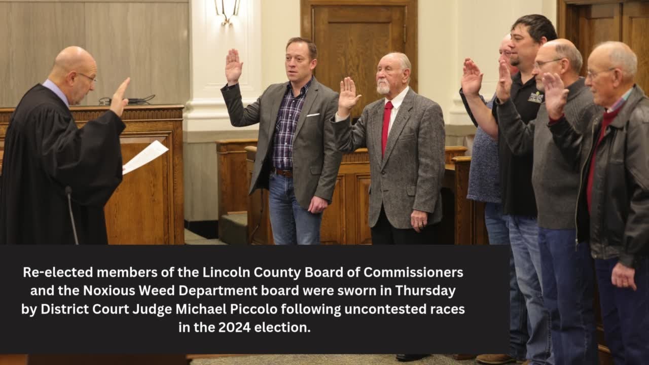 Lincoln County commissioners, Noxious Weed board members sworn in ...