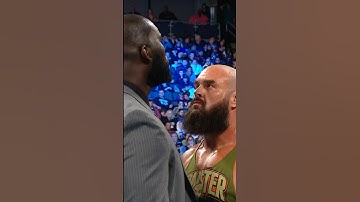 Omos tossed Braun Strowman out of the ring with ease