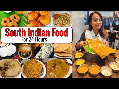I only ate SOUTH INDIAN Food for 24 hours Food challenge !