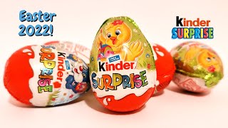 Kinder Surprise Easter Eggs Opening 2022 Easter Collection Eggs