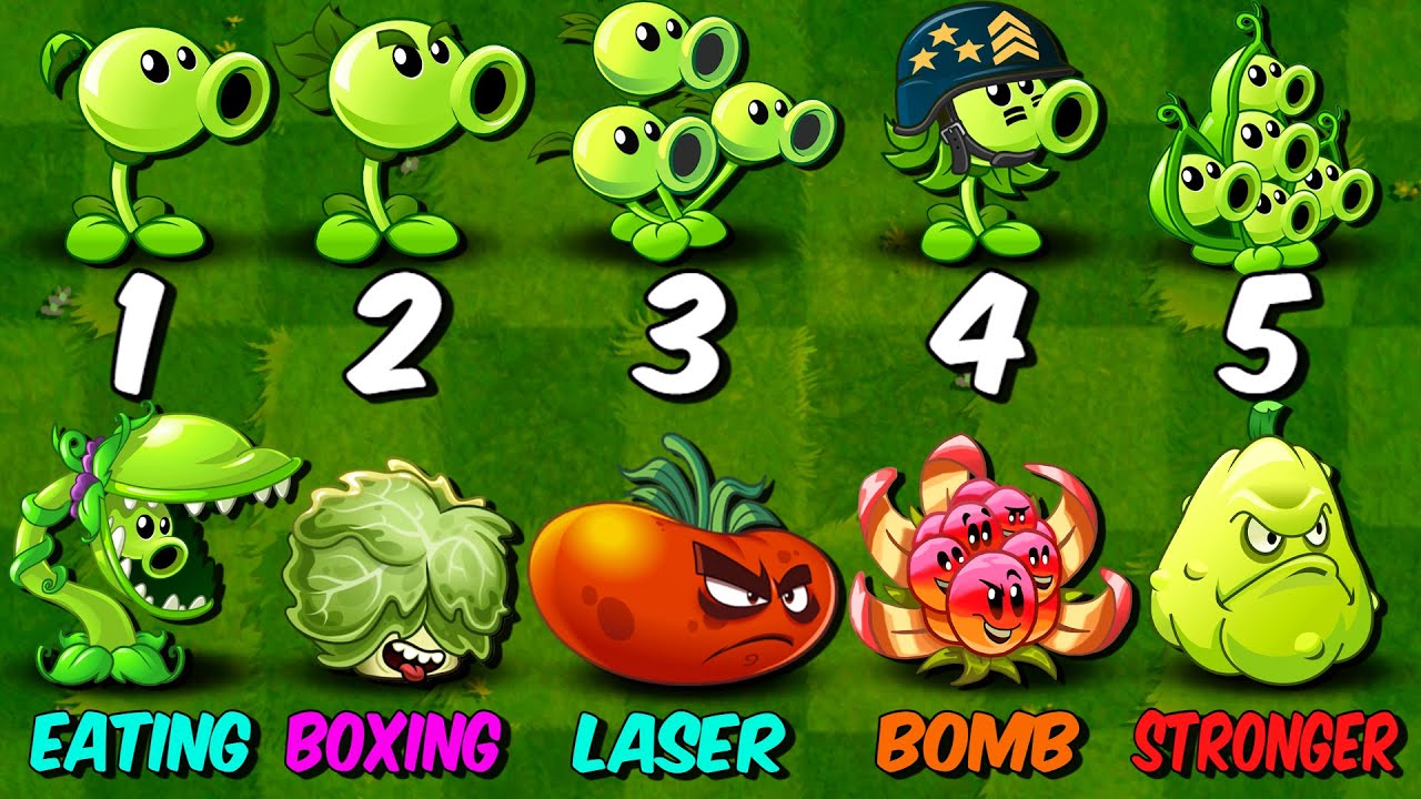 PvZ 2 Challenge - PEAS & All Plants Power-Up vs Team Far Future Zombies ...