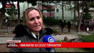 Ankarada Su Çi̇lesi̇ Tirmaniyor
