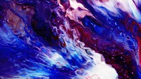 Blue Paint Flow  Sensory Motion Background Music Videos