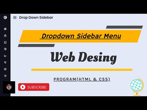 DROPDOWN SIDEBAR MENU [HTML & CSS] WEB DESING (PROGRAM) -- #TS #ONLINE #TUCH #PRO