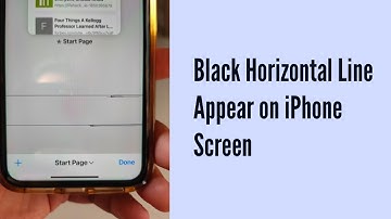 How to Fix Black Horizontal Lines appear on iPhone Screen?