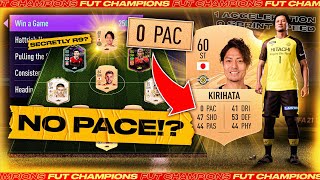 FIFA 21 but using a 0 Pace Striker in Weekend League