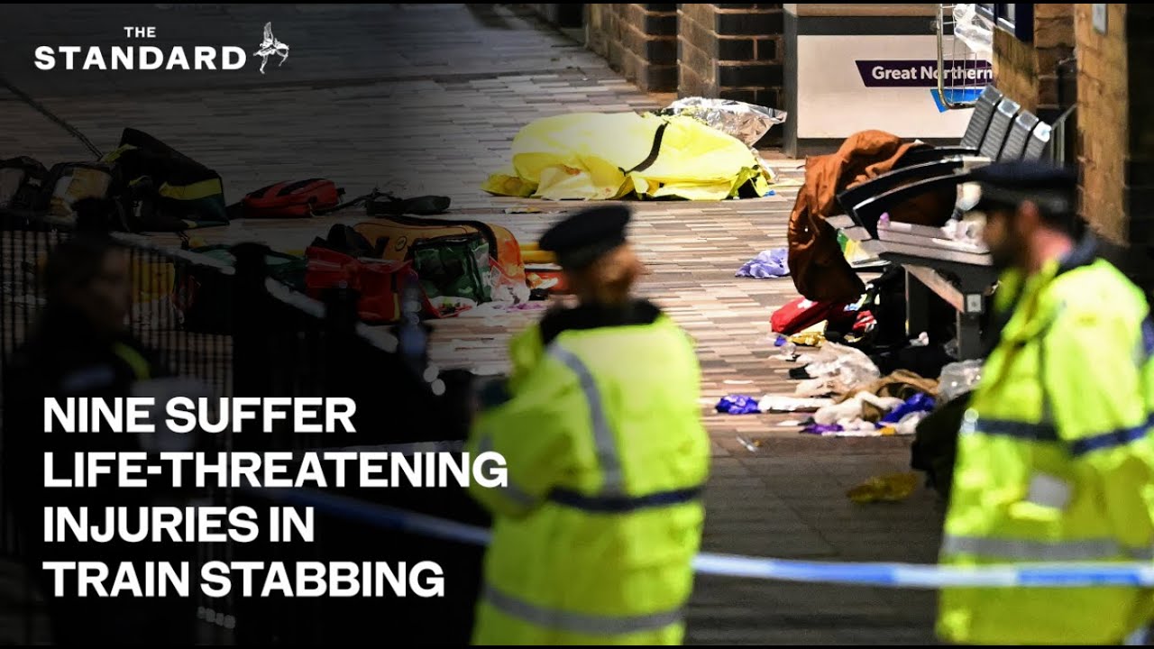Nine suffer life threatening injuries as terror police probe stabbing on London-bound train