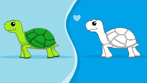 9.How to Draw a Turtle / Tortoise Easy in MS Paint #mspaintcutedrawings #mspaintcartoon