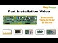 Panasonic TNPA5072AF SS Boards Replacement Guide for Sanyo Plasma TV Repair