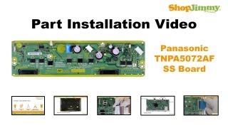 Panasonic TNPA5072AF SS Boards Replacement Guide for Sanyo Plasma TV Repair