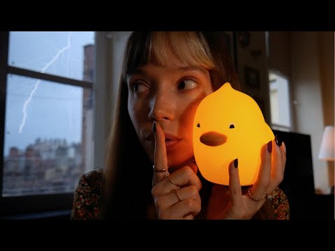 ASMR pendant un vrai orage ⛈️ tonnerre doux, pluie divine pour bien dormir