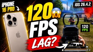 iPhone 16 Pro BGMI Test 🔥 iOS 26.5 Update – 120 FPS, Lag or Smooth? Full Gameplay + Unboxing