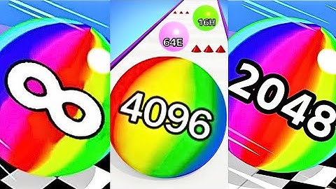 Rolling Ball Run Numbers Game 🔵 vs Ball Run Infinity ♾️ - Ball Run 2048 (Max Level) 💥