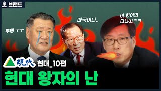 ✅당신이 몰랐던 현대(Hyundai)의 역사 10편 | 정몽구 vs 정몽헌, 현대그룹 왕자의 난 [브랜드스토리]