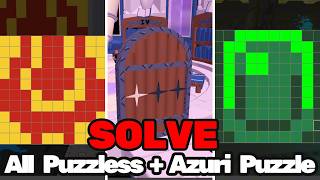 How To Solve All Painting Puzzless And Azuri Puzzle In Block Tales Demo 5 - Roblox screenshot 1