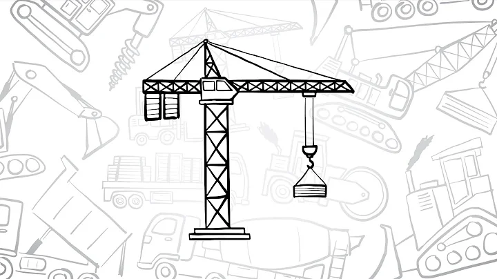 🏗️ How to Draw a Simple Tower Crane | Step-by-Step Lesson 🚧