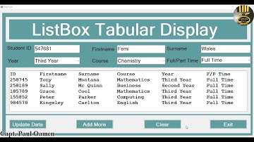 How to Create a ListBox with Tabular Display in Visual C++ - Part 1 of 2
