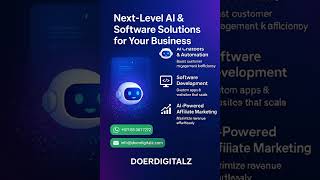 DoerDigitalz — Transforming Ideas Into AI-Powered Success.#AI #AIAutomation  #AISoftwareDevelopment
