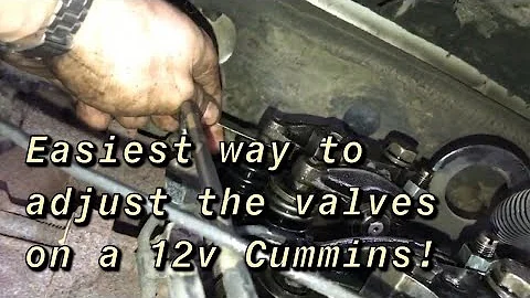 How to Adjust 12v Cummins Valves- Easiest Method!