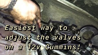 How to Adjust 12v Cummins Valves- Easiest Method!