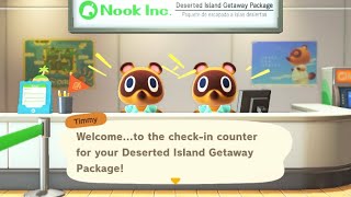 Deserted island getaway package