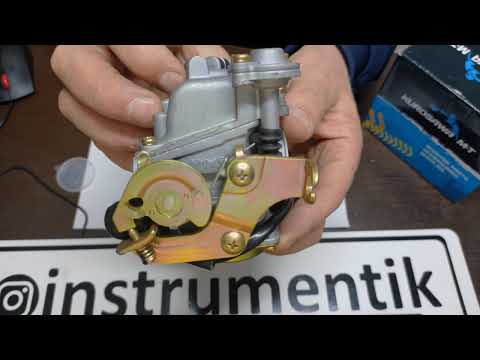 Карбюратор GY6-50/GY6-80 50сс/4-такт Китай (QT-50/QT-26/QT-6A), видео 1