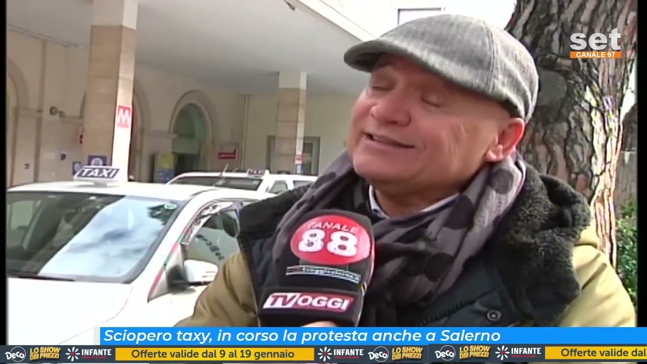 Sciopero dei taxi: la categoria incrocia le braccia anche a Salerno