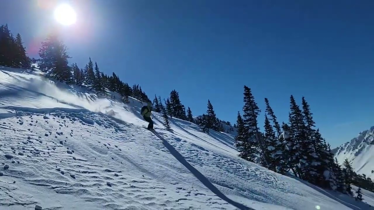 Skiing Cabin Run off Gobblers Knob