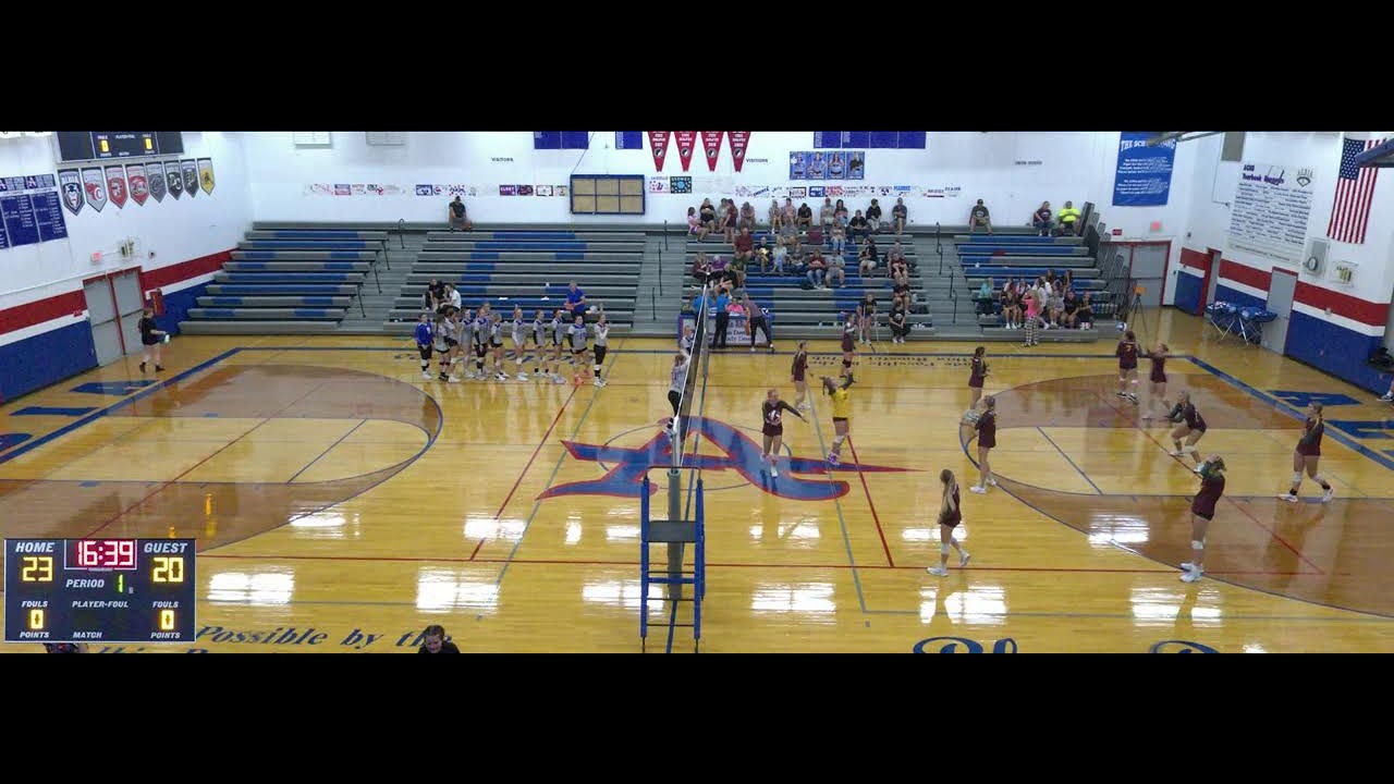 JV1 Albia High School vs JV1 Mt Plesant Womens Varsity Volleyball YouTube