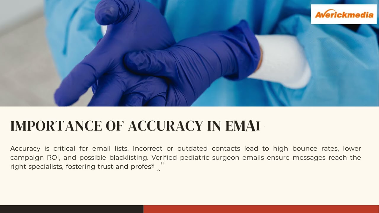Accurate Pediatric Surgeons Email List for Healthcare Marketing